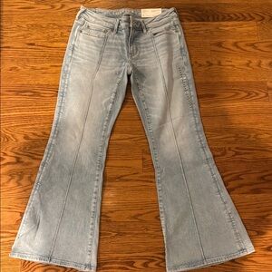 Calvin Klein Women's Light Blue Flare Jeans